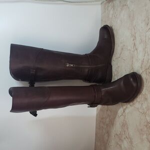 Frye 6 Phillip Chocolate Brown Soft Leather Riding Womens Boots Size 6